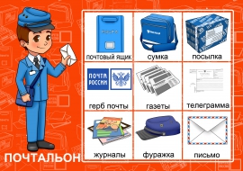 Лото «Профессии». Почтальон Лото «Профессии». Почтальон