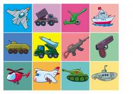 Военная техника. Картинки-карточки для игр Военная техника. Картинки-карточки для игр