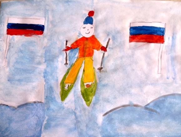 "Россия, вперед!" Конкурс «Болеем за Россию» . Март 2014. Рисунки. Дошкольники "Россия, вперед!"