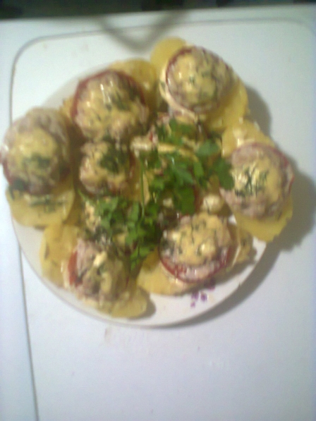 Запеченный картофель с сыром Фото Запеченный картофель с сыром