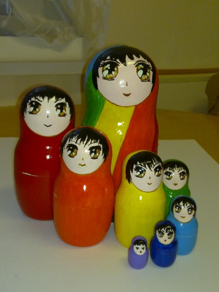 Цветные матрёшки. :)) Фото Цветные матрёшки. :))