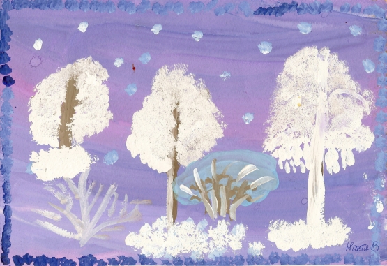 «Я сегодня нарисую, зиму, снежную такую!». Образ зимы в детском творчестве.