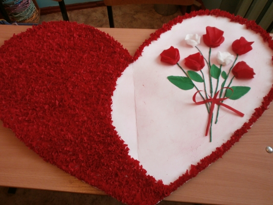 Валентинка для всех (смешанная техника) Фото Валентинка для всех (смешанная техника)