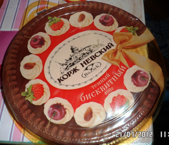 Торт «Минутка» (без выпечки). Фото Торт «Минутка» (без выпечки).