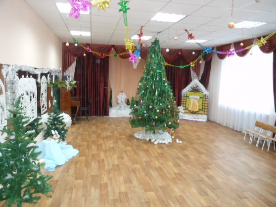 Новогоднее оформление зала Фото Новогоднее оформление зала