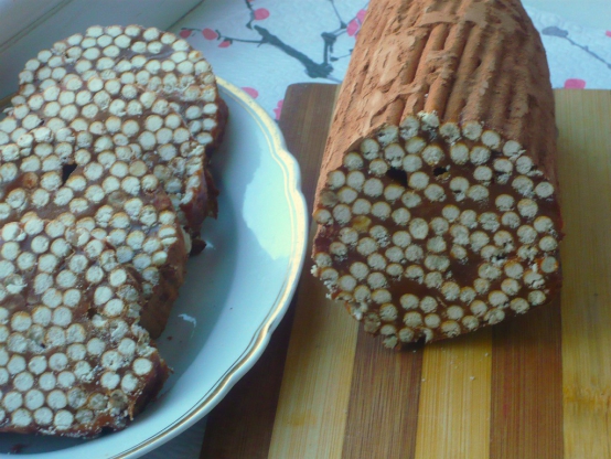 Сладкая колбаска из соломки Фото Сладкая колбаска из соломки