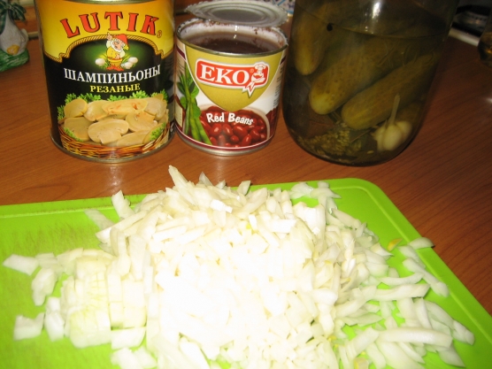 Салат из красной фасоли Фото Салат из красной фасоли