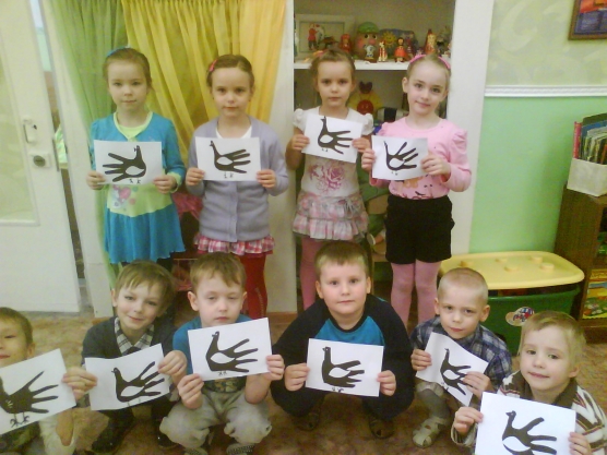 Аппликация «Птицы» Фото Аппликация «Птицы»
