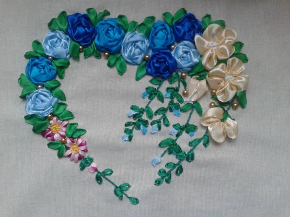 Еще одно увлечение-вышивка шелковыми лентами