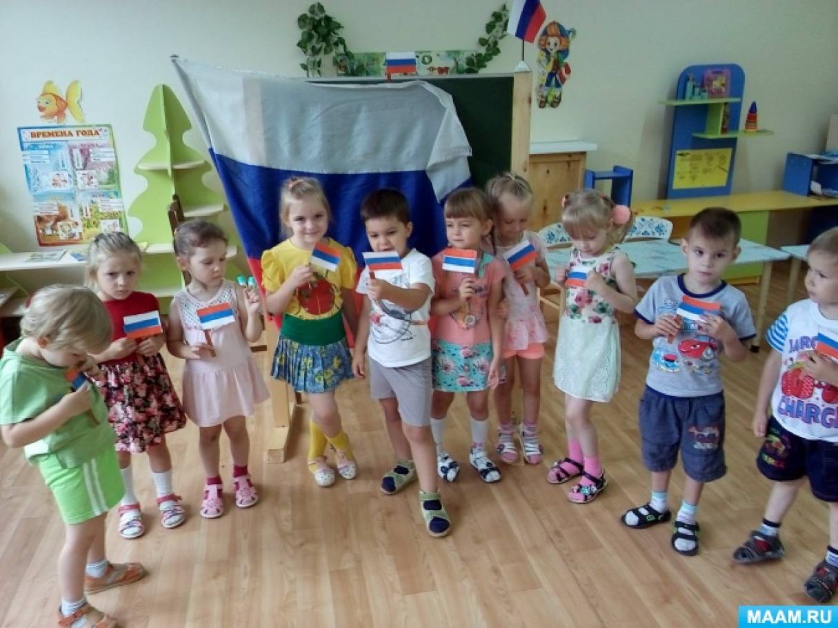 Конспект занятия во второй младшей группе «22 августа — день Государственного флага России» Фото Конспект занятия во второй младшей группе «22 августа — день Государственного флага России»