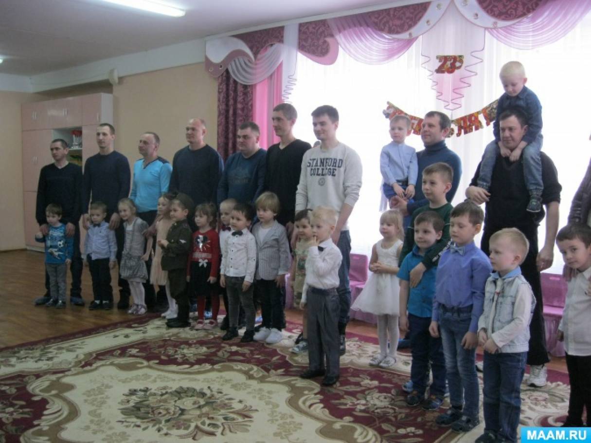 Фотозвіт про свято дня захисника Вітчизни «Ми майбутні солдати» в середній групі Фото Фотоотчет о празднике дня защитника Отечества «Мы будущие солдаты» в средней группе