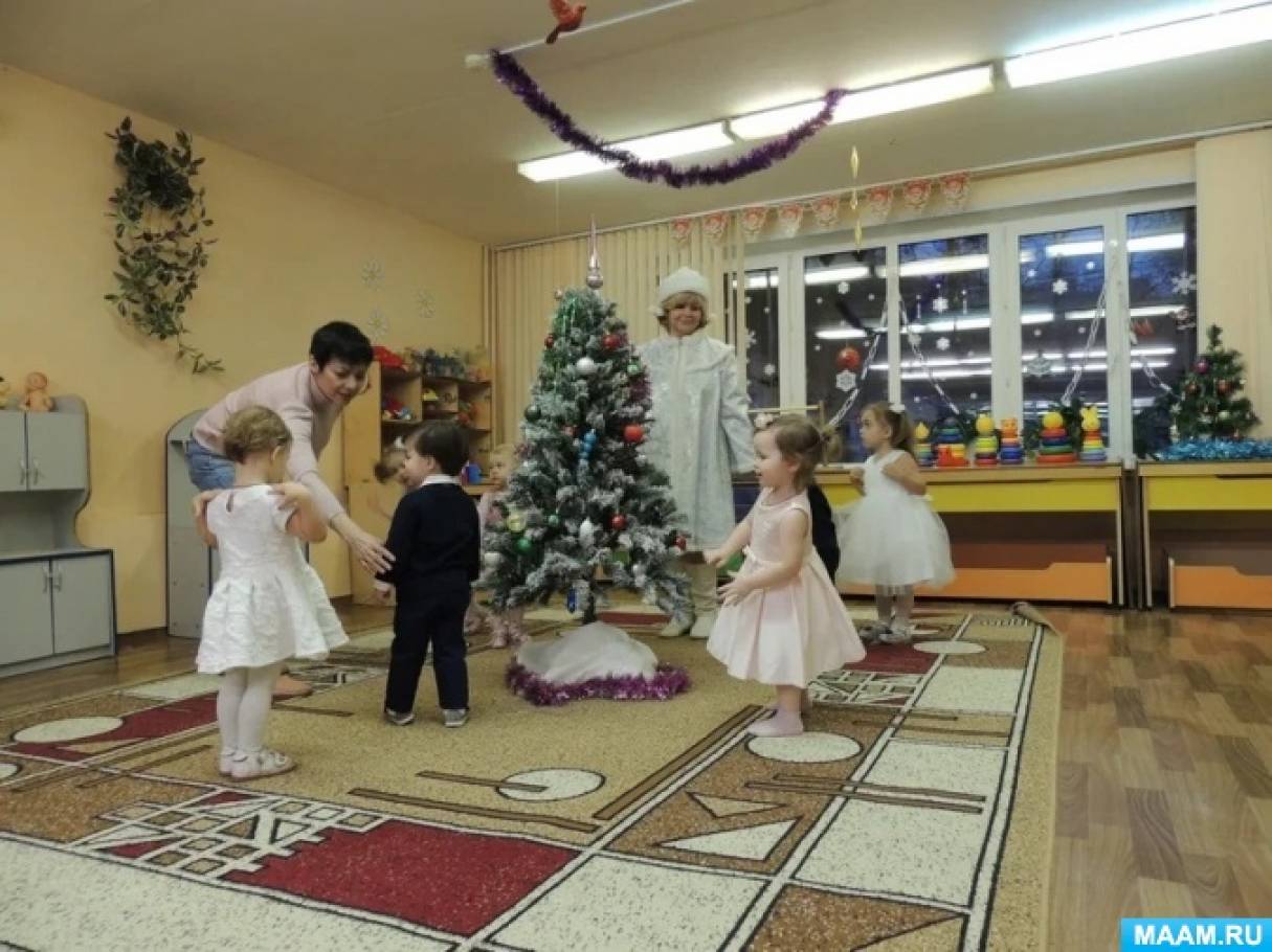 Видео и фотоотчёт о новогодней ёлке в группе ГКП в ДОУ