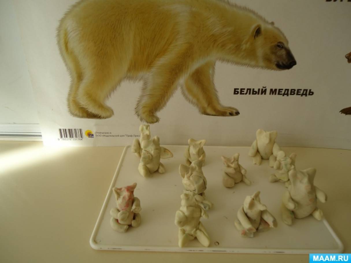 Конспект интегрированного занятияпо рисованию белый медведь в доу