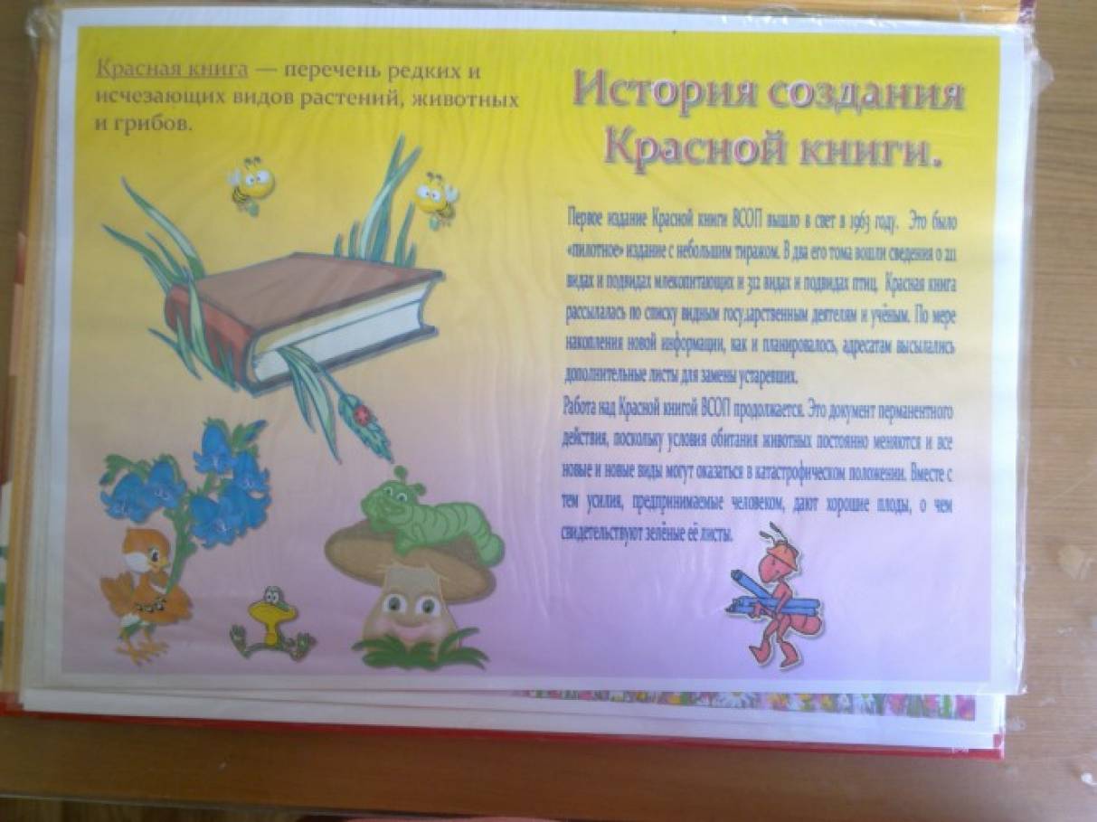 Как с детьми сделать красную книгу Как с детьми сделать красную книгу