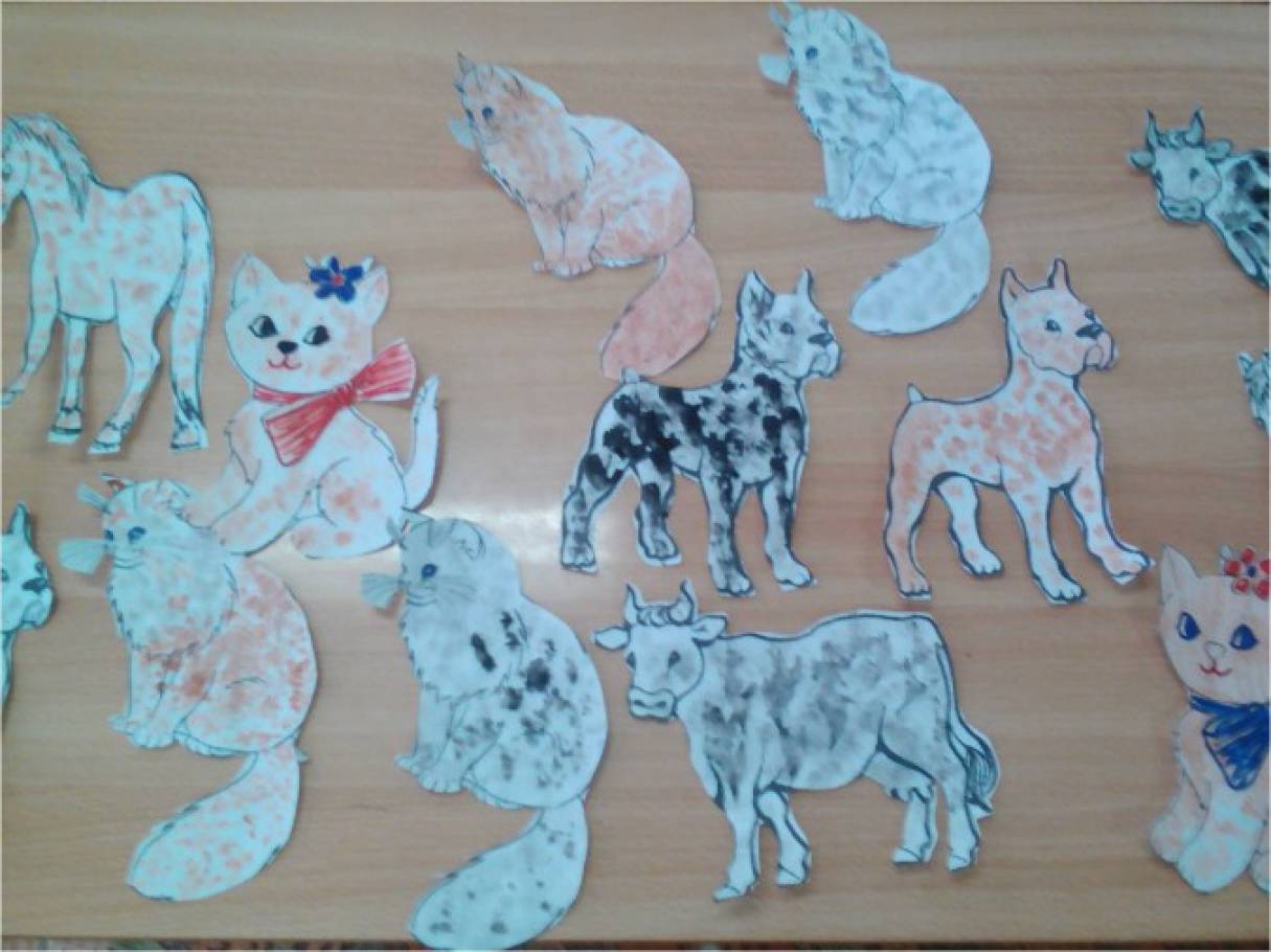 Конспект занятия в детском саду по рисованию на тему домашние животные