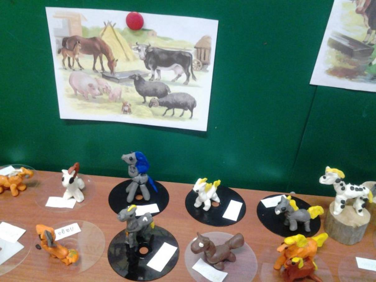 Конспекты занятий в детском саду по лепке тема домашние животные подготовительная группа