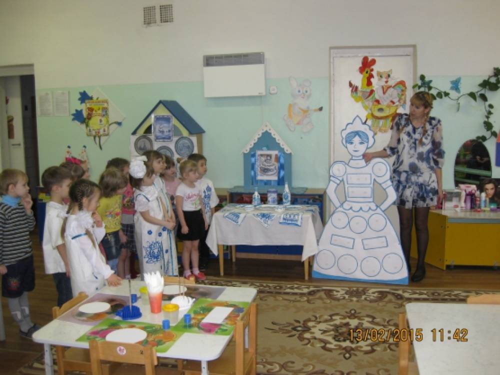 Занятия по гжельской росписи Занятия по гжельской росписи
