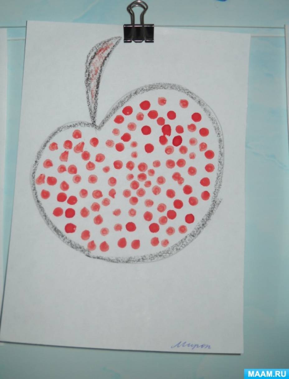 Рисование яблока1 класс