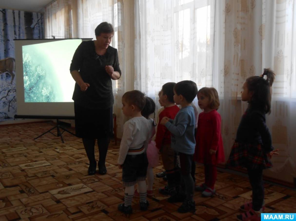 Фотоотчет итогового занятия «В зимнем лесу».