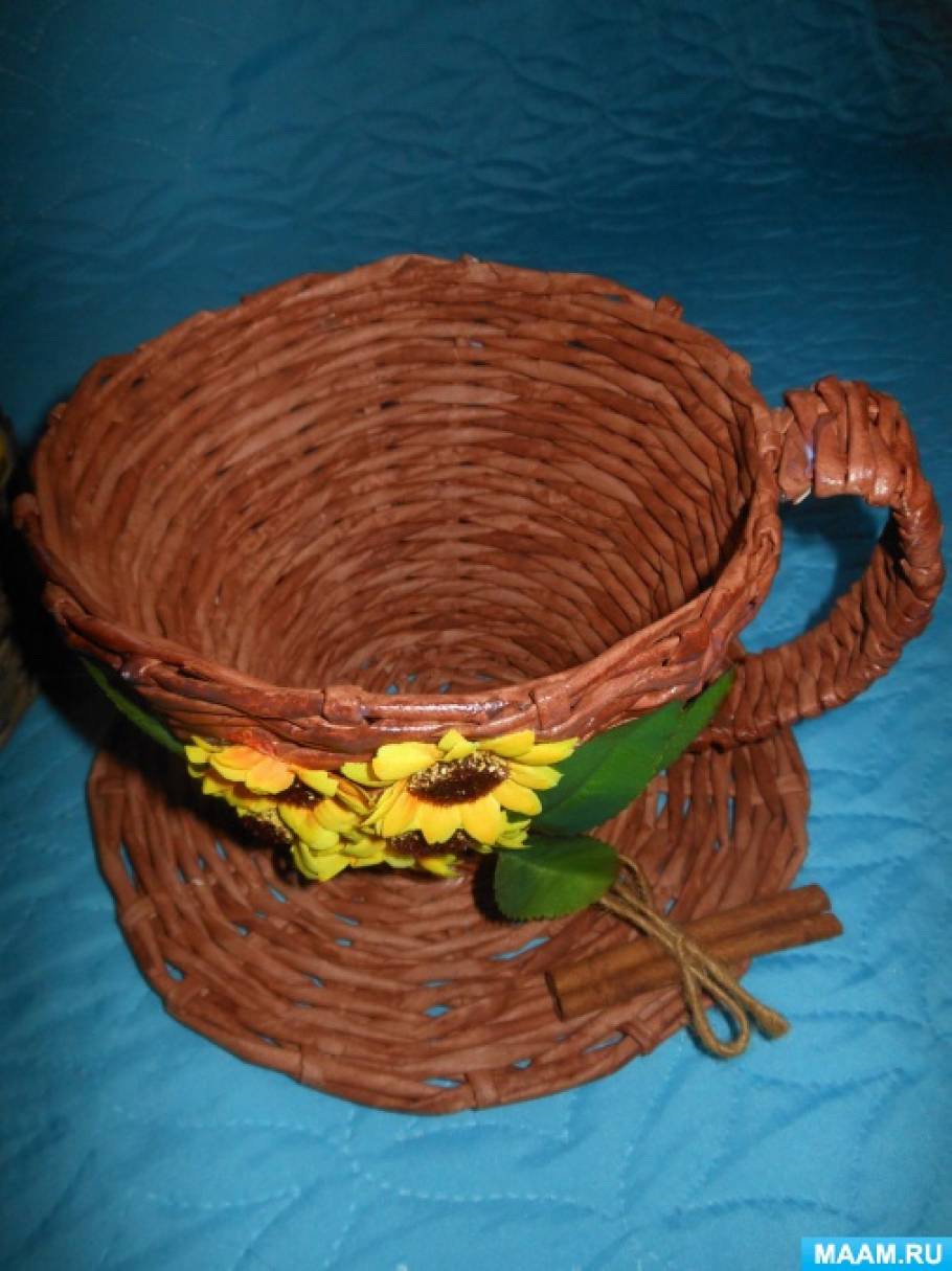 Конфетница из лозы своими руками 11