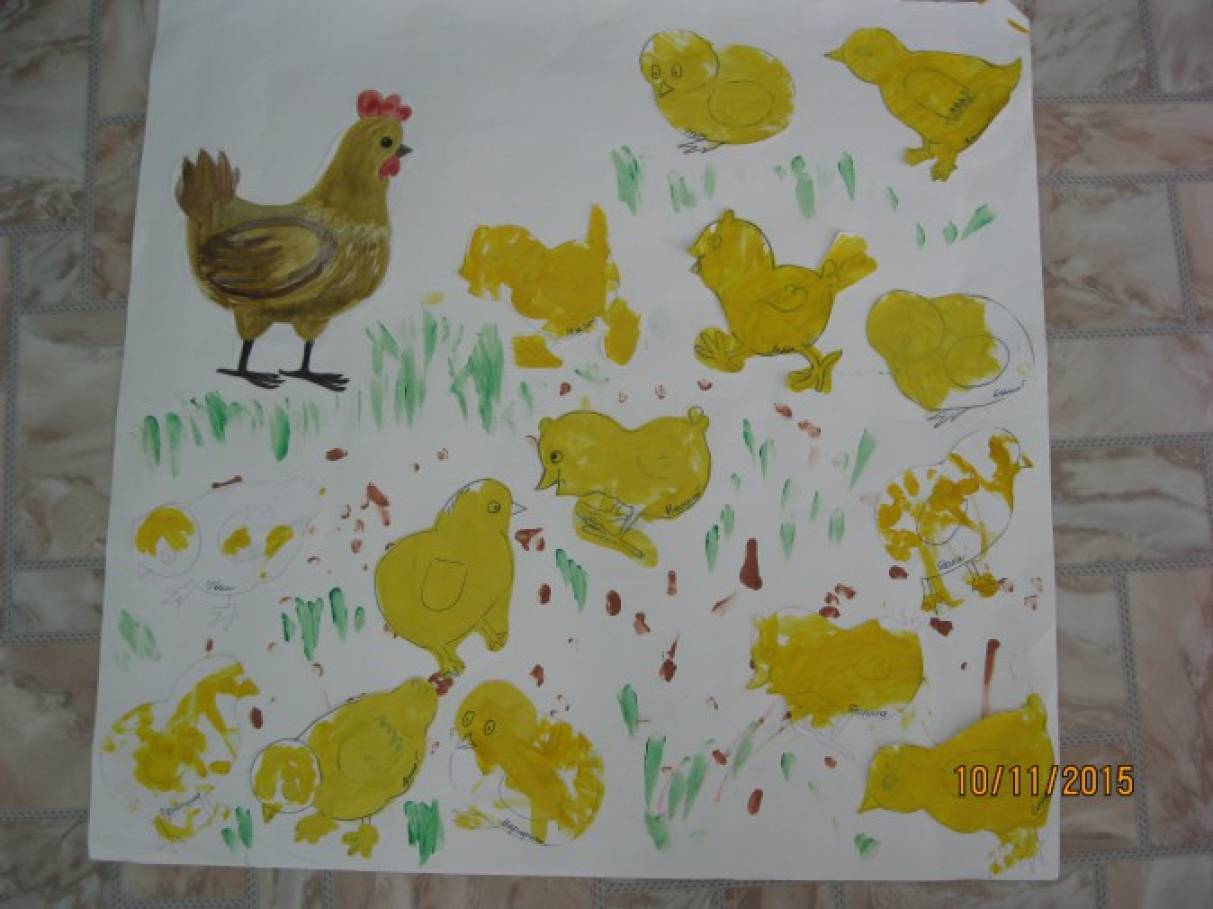 Конспект по рисованию во второй младшей на тему домашние птицы