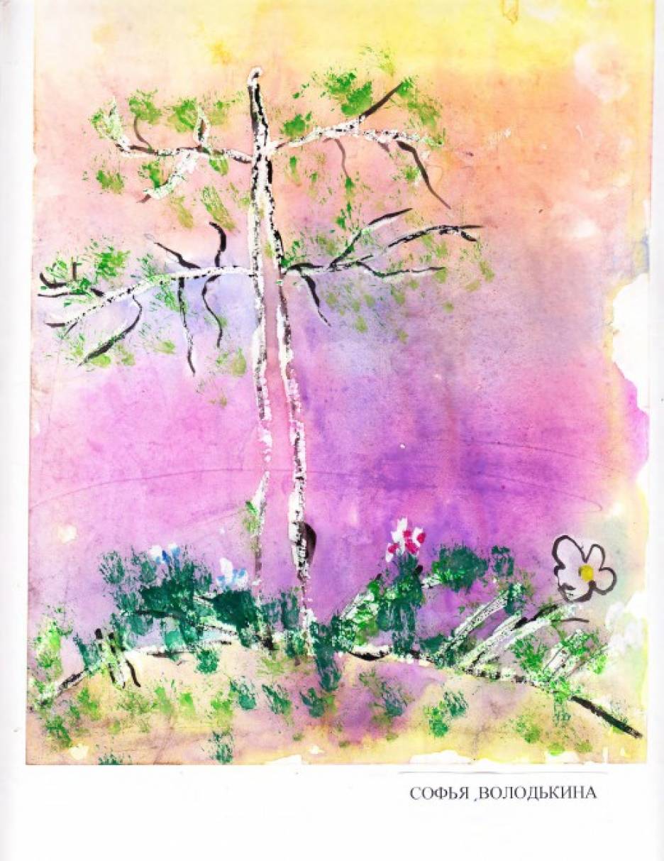 Рисунки детей с мастеркласса «Техника работы восковыми