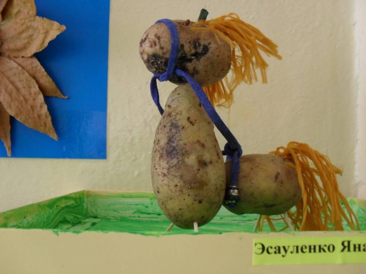 Лошадь из овощей поделки Лошадь из овощей поделки