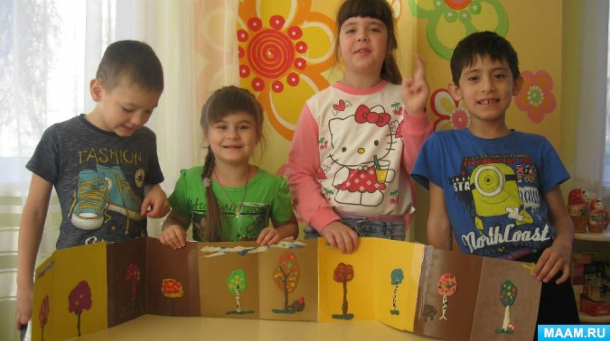 Конспект колективної ліплення в старшій групі «Осінній ліс» Фото Конспект коллективной лепки в старшей группе «Осенний лес»