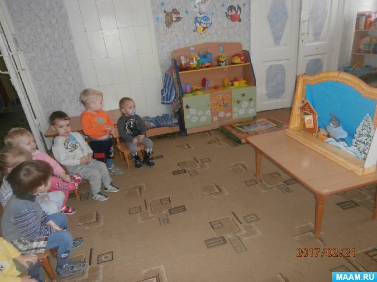 Конспект освітньої діяльності з розвитку мовлення в другій групі раннього віку за казкою «Теремок» Фото Конспект образовательной деятельности по развитию речи во второй группе раннего возраста по сказке «Теремок»