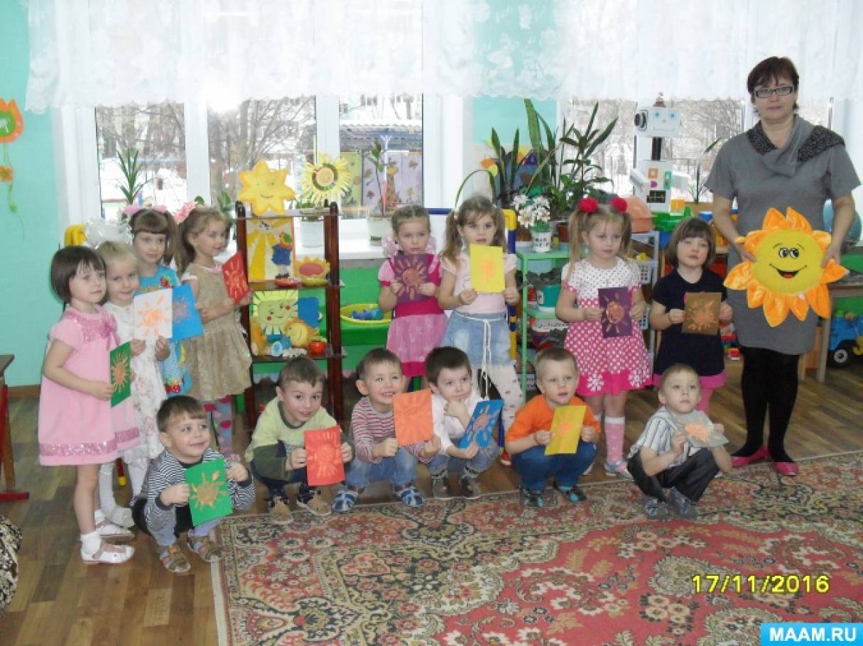 Відкриття музею «Сонця» в середній групі Фото Открытие музея «Солнца» в средней группе