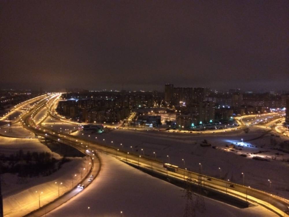 «Панорама ночной Перми с высоты 23 этажа» Фото «Панорама ночной Перми с высоты 23 этажа»