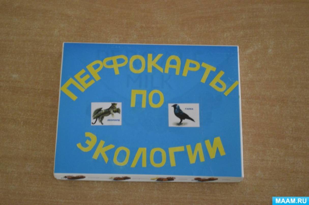 Дидактическое пособие «Перфокарты по экологии» Фото Дидактическое пособие «Перфокарты по экологии»
