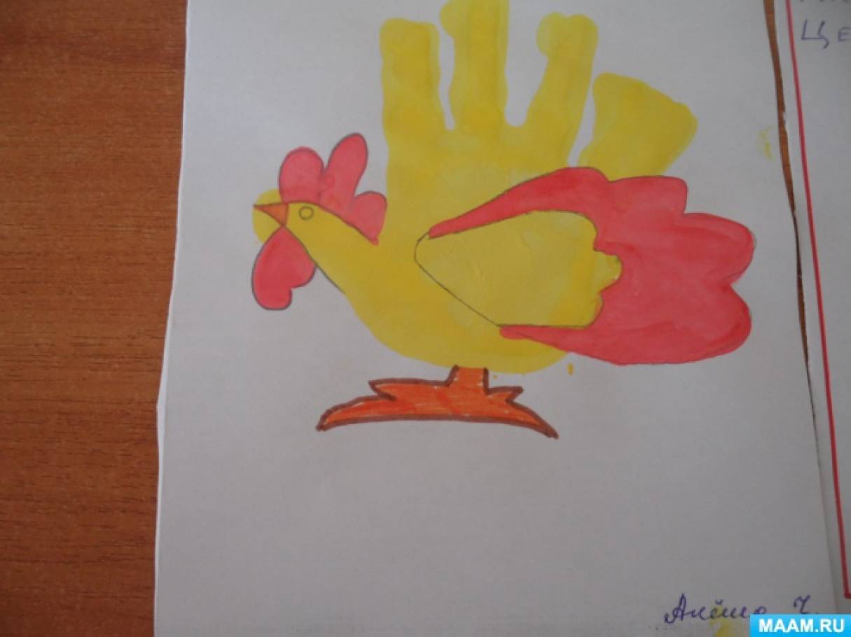 Конспект по рисованию во второй младшей на тему домашние птицы