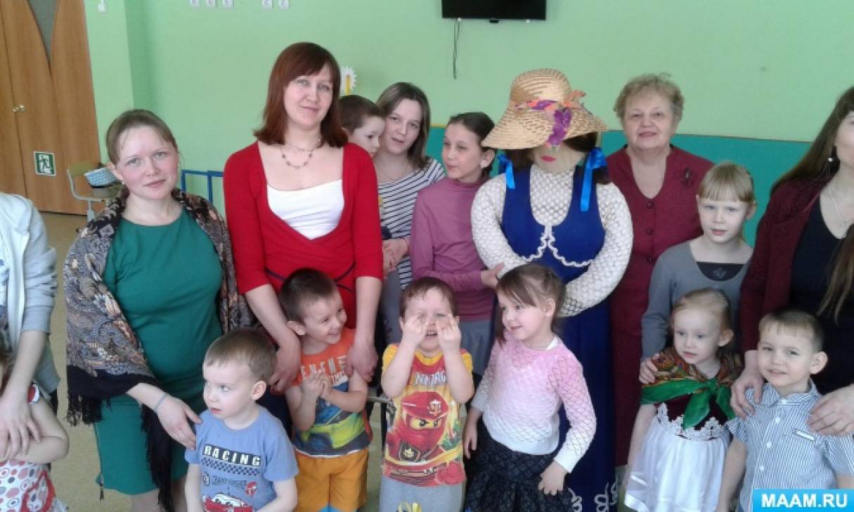 Розвага для дітей середньої групи «Проводи російської зими» Фото Развлечение для детей средней группы «Проводы русской зимы»
