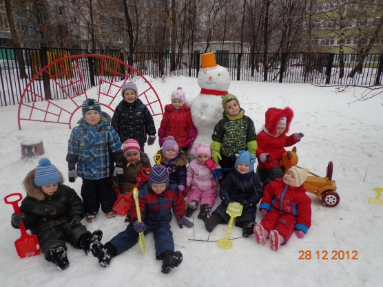 Зимние прогулки (вторая младшая группа) Фото Зимние прогулки (вторая младшая группа)