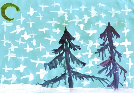 Рисунки детей на тему «Дремлет лес под сказку сна» Фото Рисунки детей на тему «Дремлет лес под сказку сна»