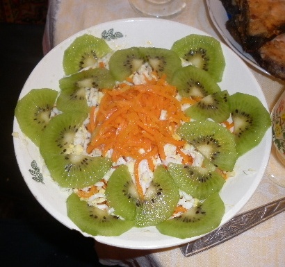 Салат из киви. Рецепт Фото Салат из киви. Рецепт