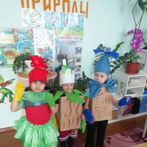 Фотоотчёт по изготовлению экокостюма для эколят с использованием вторичного сырья к Всероссийскому Дню Эколят