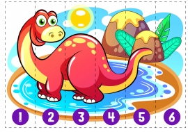 Динозавры: математические пазлы
