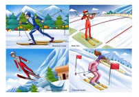 Лыжные виды спорта. Картинки для детей