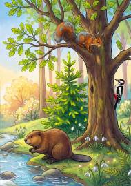 Весенний лес. Макет, 4 часть Весенний лес. Макет, 4 часть