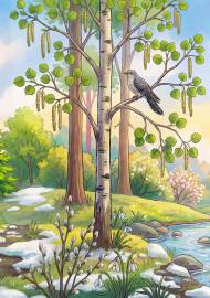 Весенний лес. Макет, 3 часть Весенний лес. Макет, 3 часть