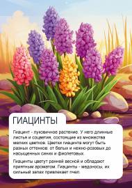 Картинки весенних цветов для детей: гиацинты