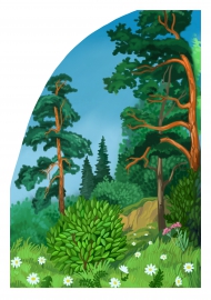 Левая часть макета «Русский лес»