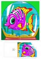 Аквариумная рыбка.Пазлы для детей