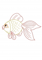 Золотая рыбка. Раскраска