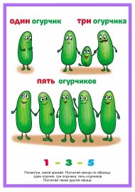Один, Три, Пять. — Скачать И Распечатать. Растения — Овощи.