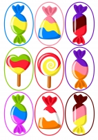 Разноцветные конфеты дидактическая игра