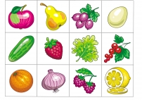 Фрукты и овощи для дидактической игры «Готовим еду»