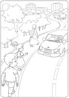 Раскраска Знаки дорожного движения. Правила дорожного движения - раскраски (22 шт.)
